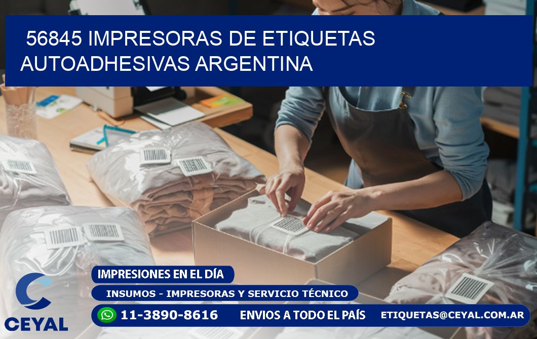 56845 Impresoras de etiquetas autoadhesivas argentina