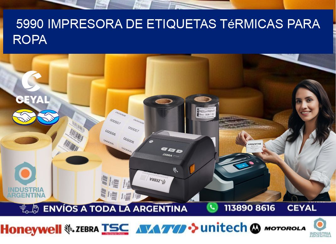 5990 impresora de etiquetas térmicas para ropa