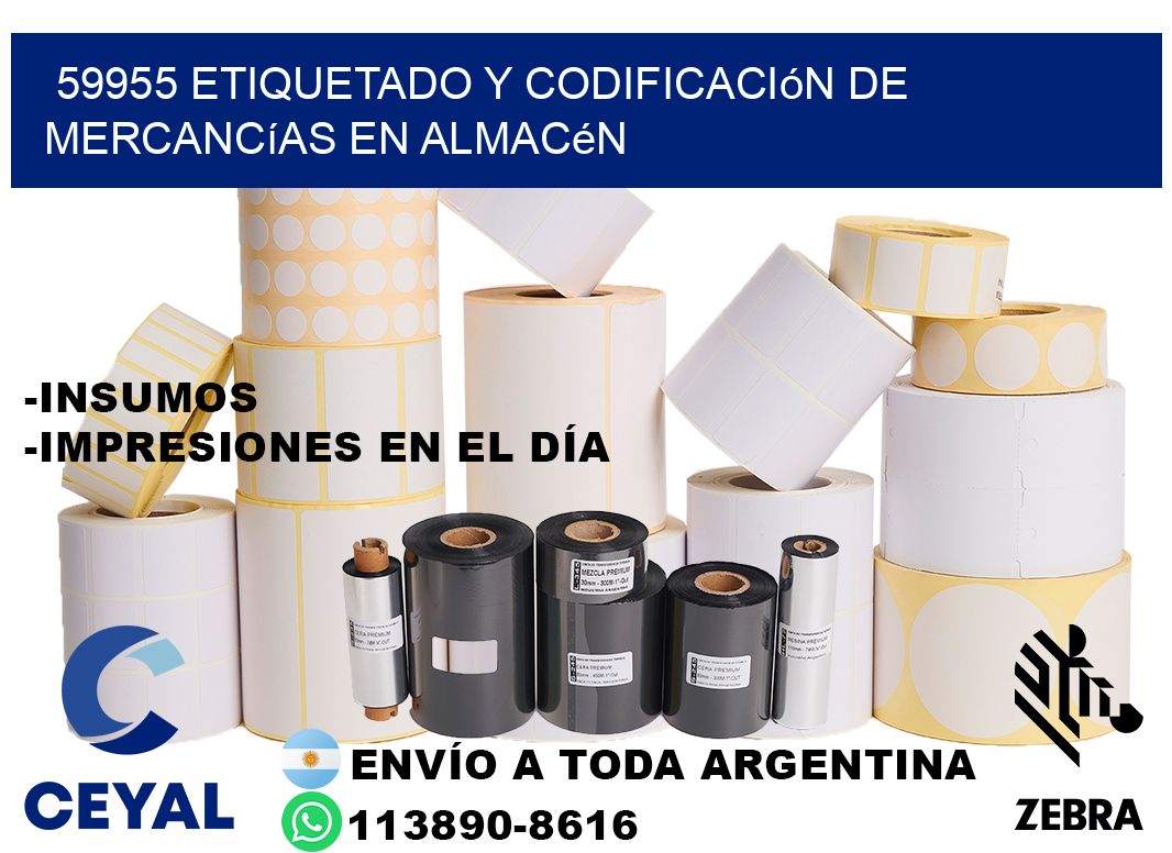 59955 Etiquetado y codificación de mercancías en almacén
