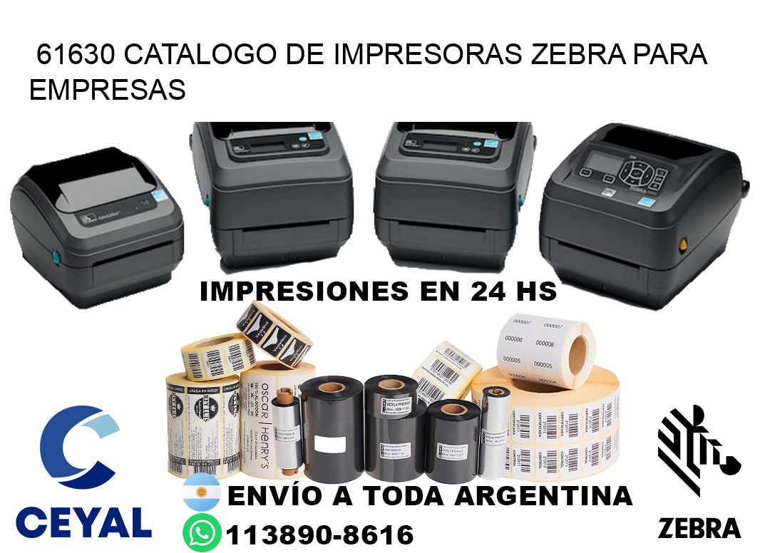 61630 catalogo de impresoras zebra para empresas