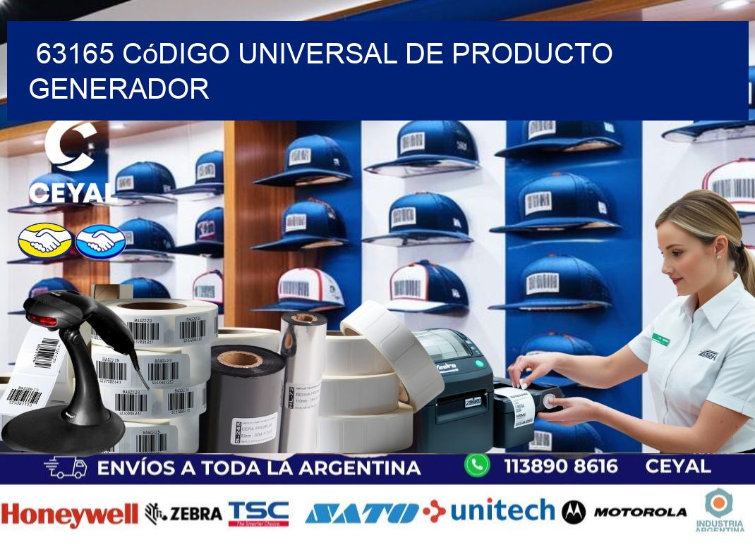 63165 Código universal de producto generador