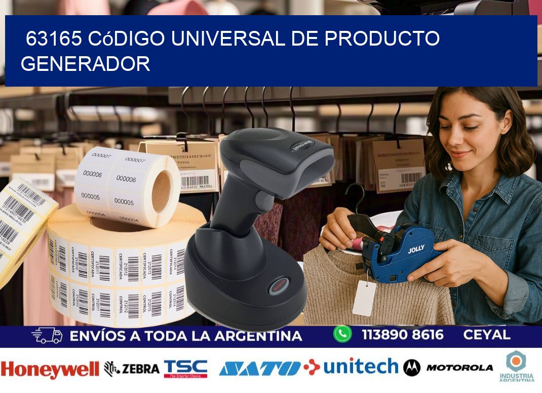 63165 Código universal de producto generador