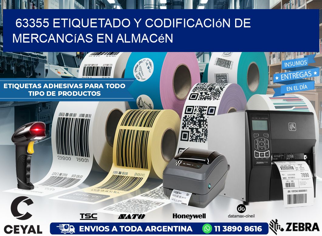 63355 Etiquetado y codificación de mercancías en almacén