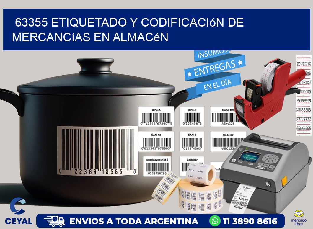 63355 Etiquetado y codificación de mercancías en almacén