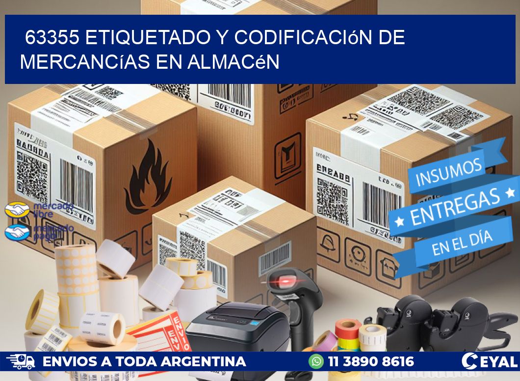 63355 Etiquetado y codificación de mercancías en almacén