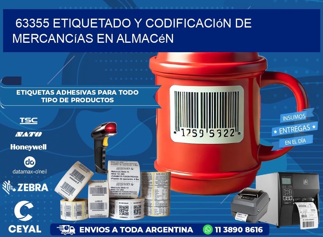 63355 Etiquetado y codificación de mercancías en almacén