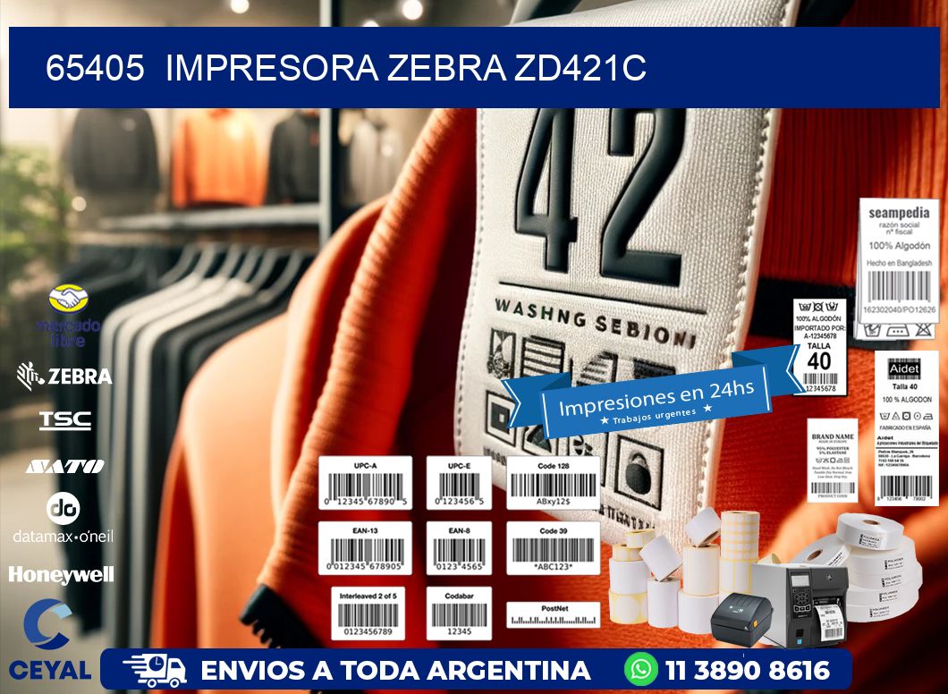 65405  Impresora Zebra zd421c