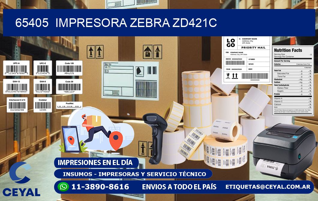 65405  Impresora Zebra zd421c