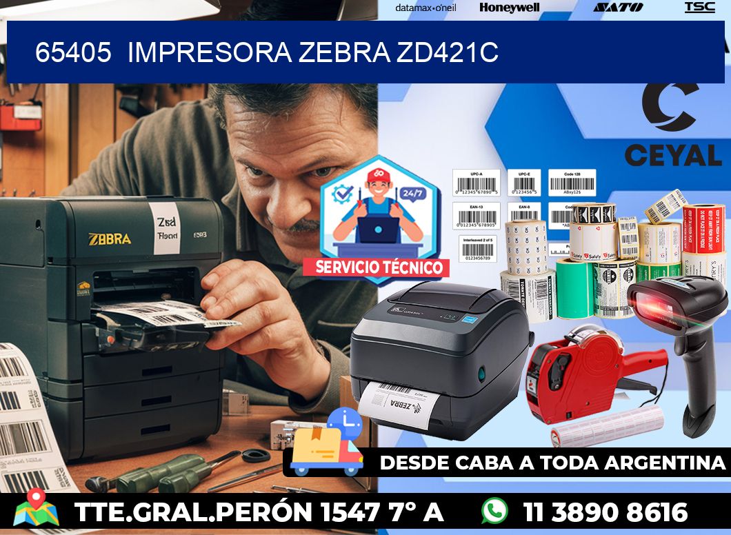 65405  Impresora Zebra zd421c