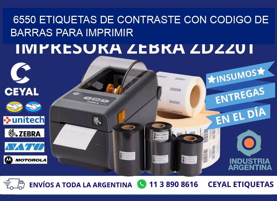6550 etiquetas de contraste con codigo de barras para imprimir