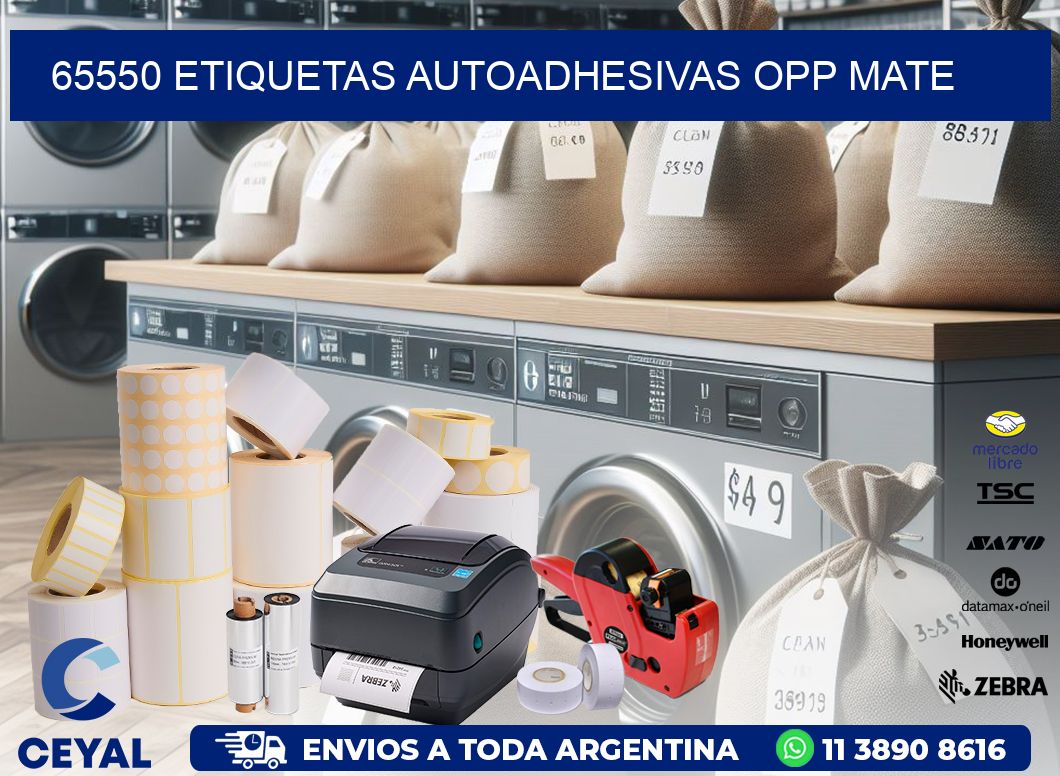 65550 etiquetas autoadhesivas Opp Mate