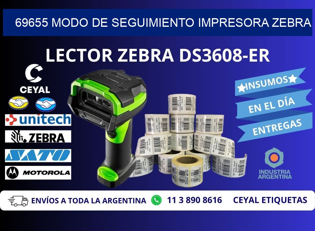 69655 Modo de seguimiento impresora Zebra