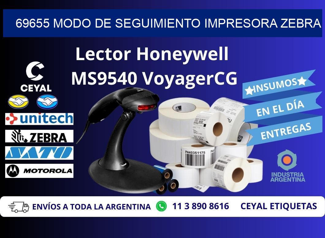 69655 Modo de seguimiento impresora Zebra