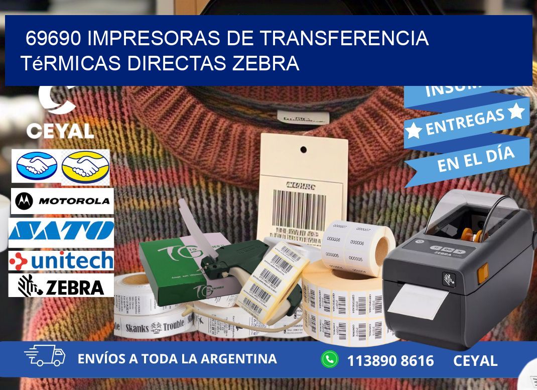 69690 impresoras de Transferencia térmicas directas zebra