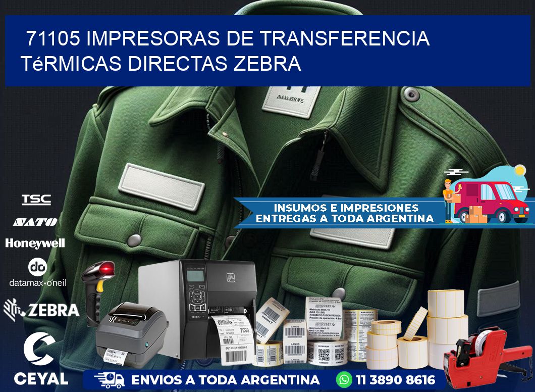 71105 impresoras de Transferencia  térmicas directas zebra
