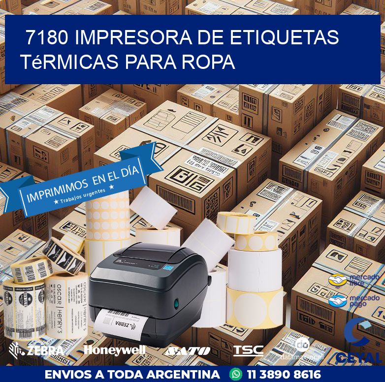 7180 impresora de etiquetas térmicas para ropa