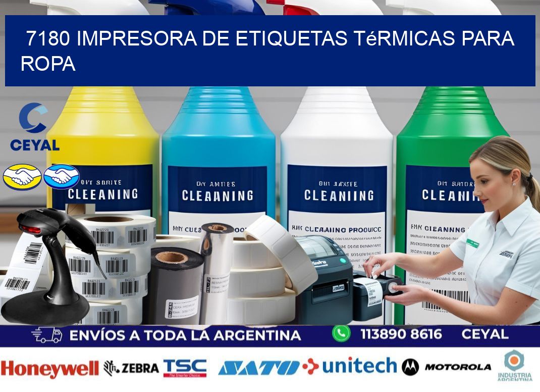 7180 impresora de etiquetas térmicas para ropa