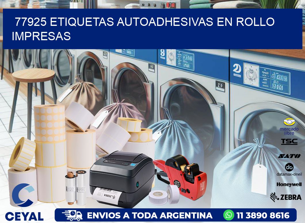 77925 Etiquetas autoadhesivas en rollo impresas
