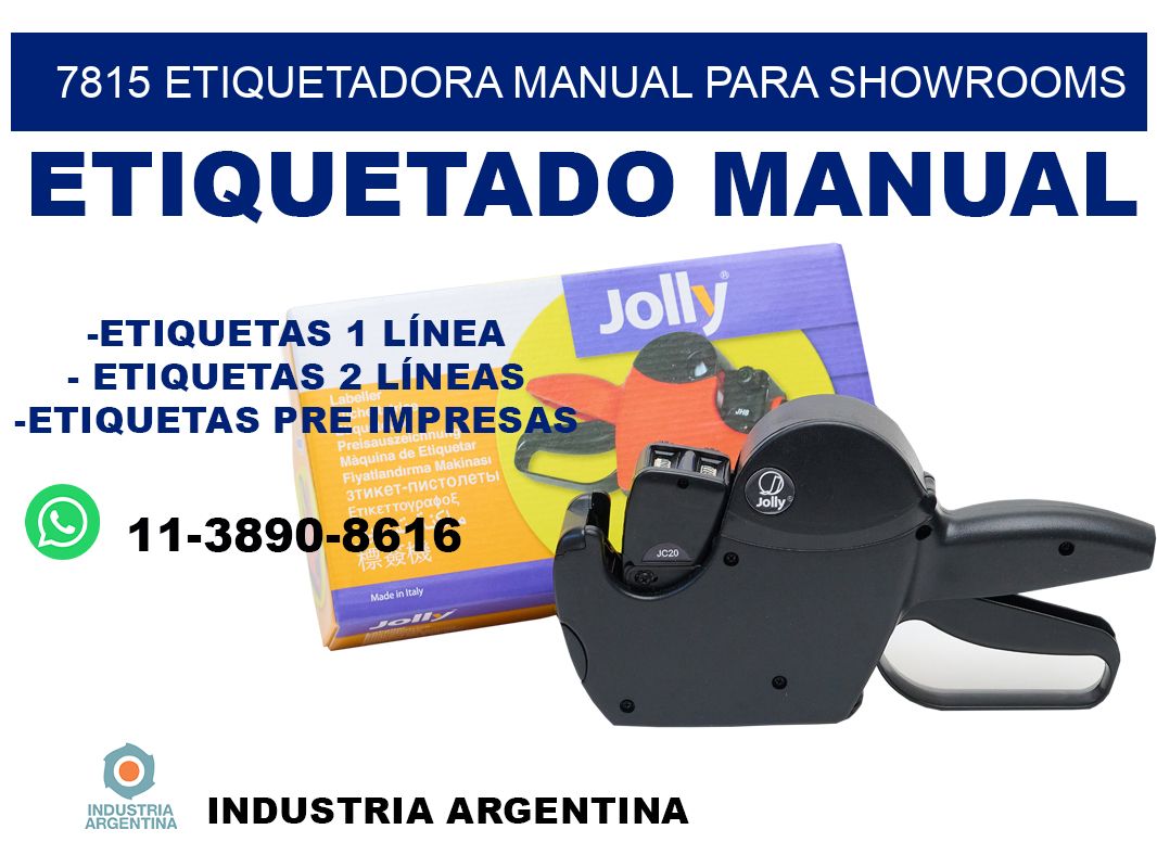 7815 etiquetadora manual para showrooms