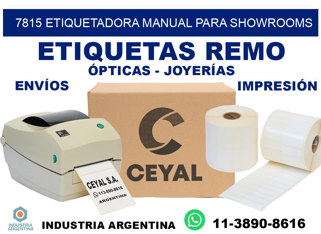 7815 etiquetadora manual para showrooms