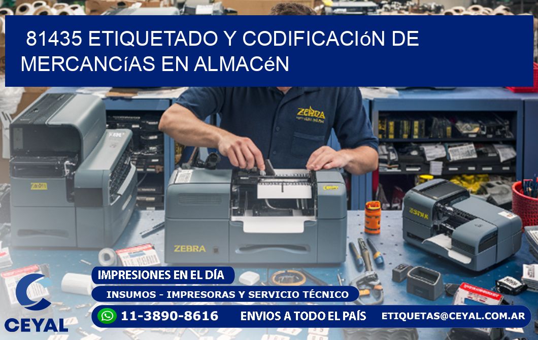 81435 Etiquetado y codificación de mercancías en almacén