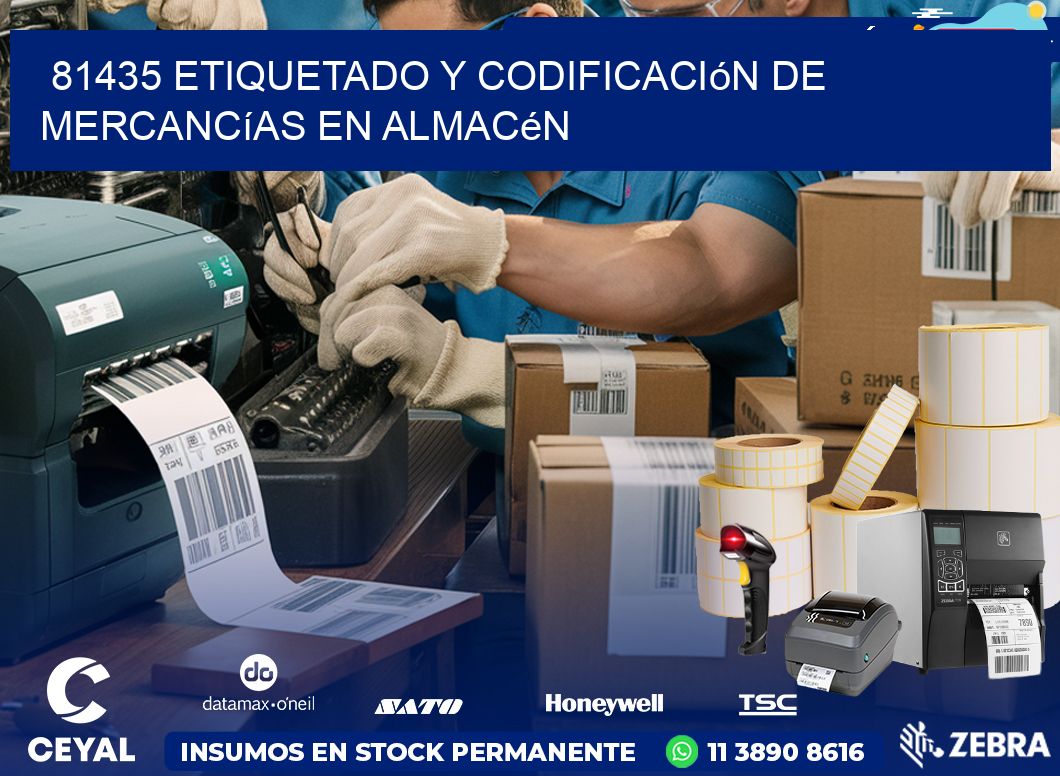 81435 Etiquetado y codificación de mercancías en almacén