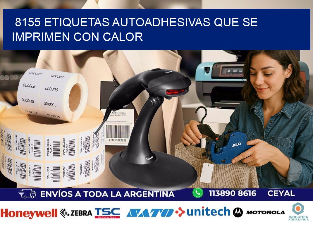 8155 etiquetas autoadhesivas que se imprimen con calor