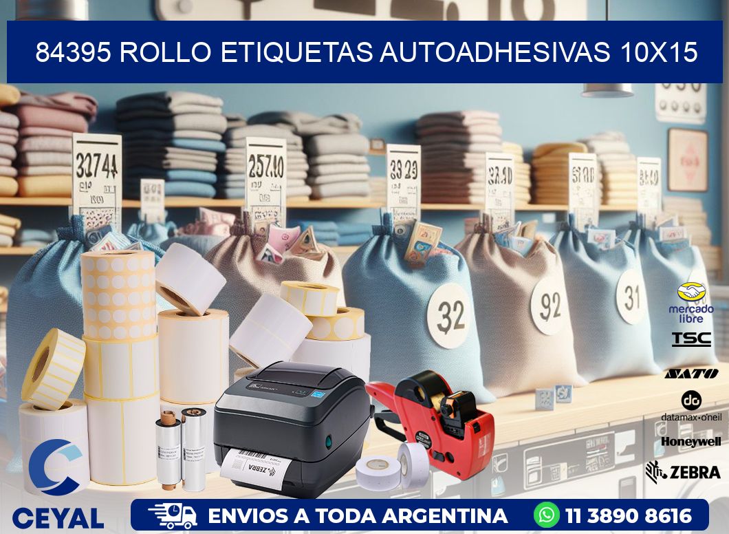 84395 Rollo Etiquetas autoadhesivas 10x15