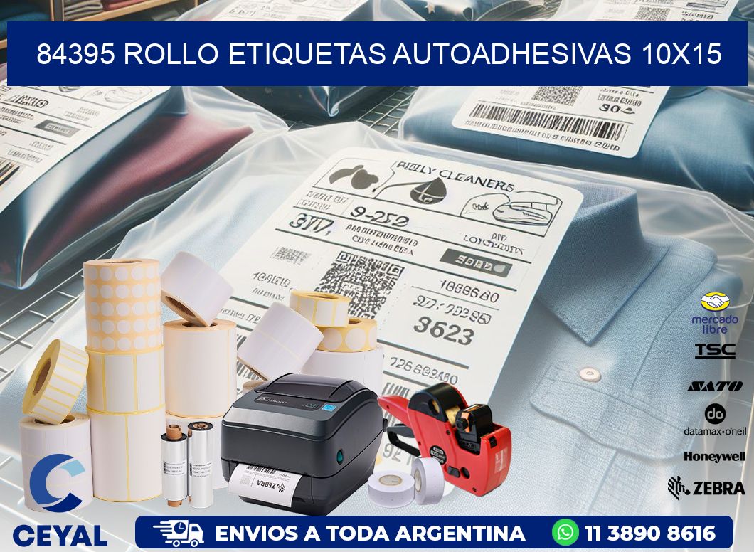 84395 Rollo Etiquetas autoadhesivas 10x15