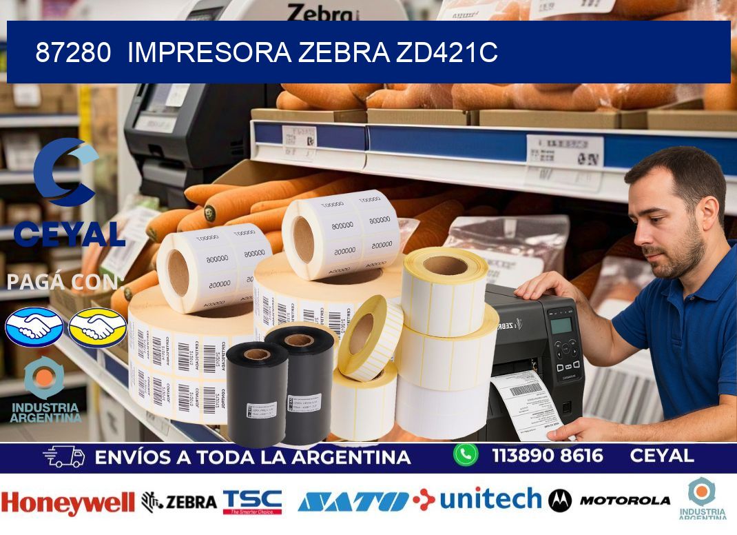 87280 Impresora Zebra zd421c