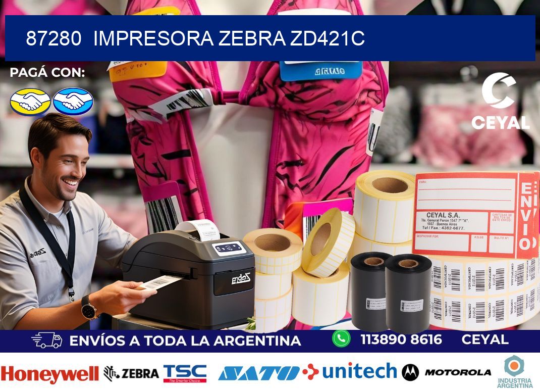 87280  Impresora Zebra zd421c