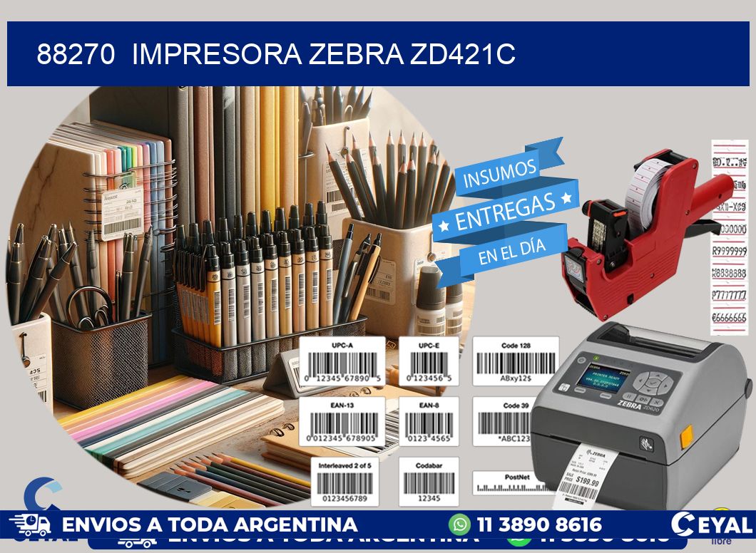 88270 Impresora Zebra zd421c