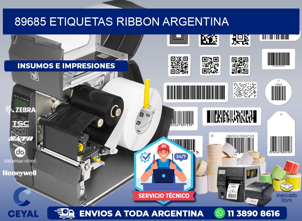 89685 etiquetas ribbon argentina