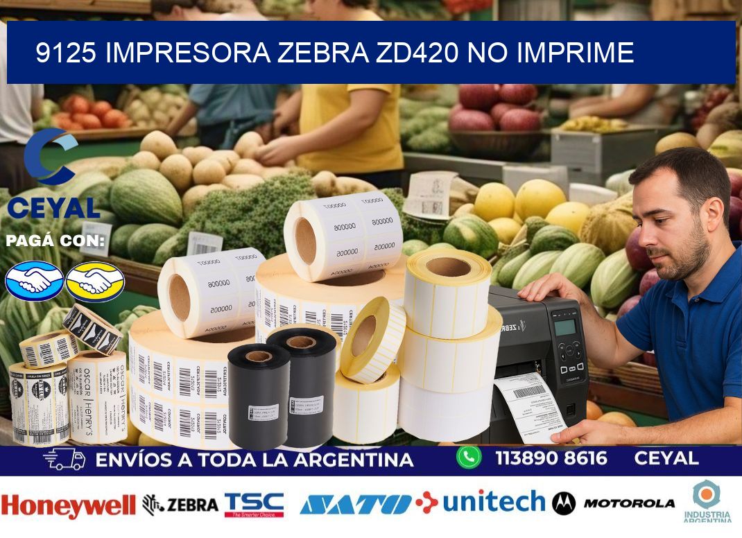 9125 Impresora Zebra ZD420 no imprime