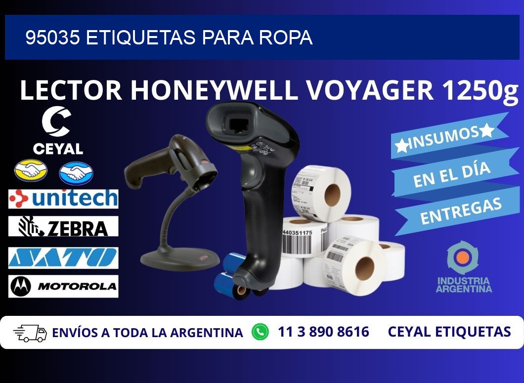 95035 etiquetas para ropa