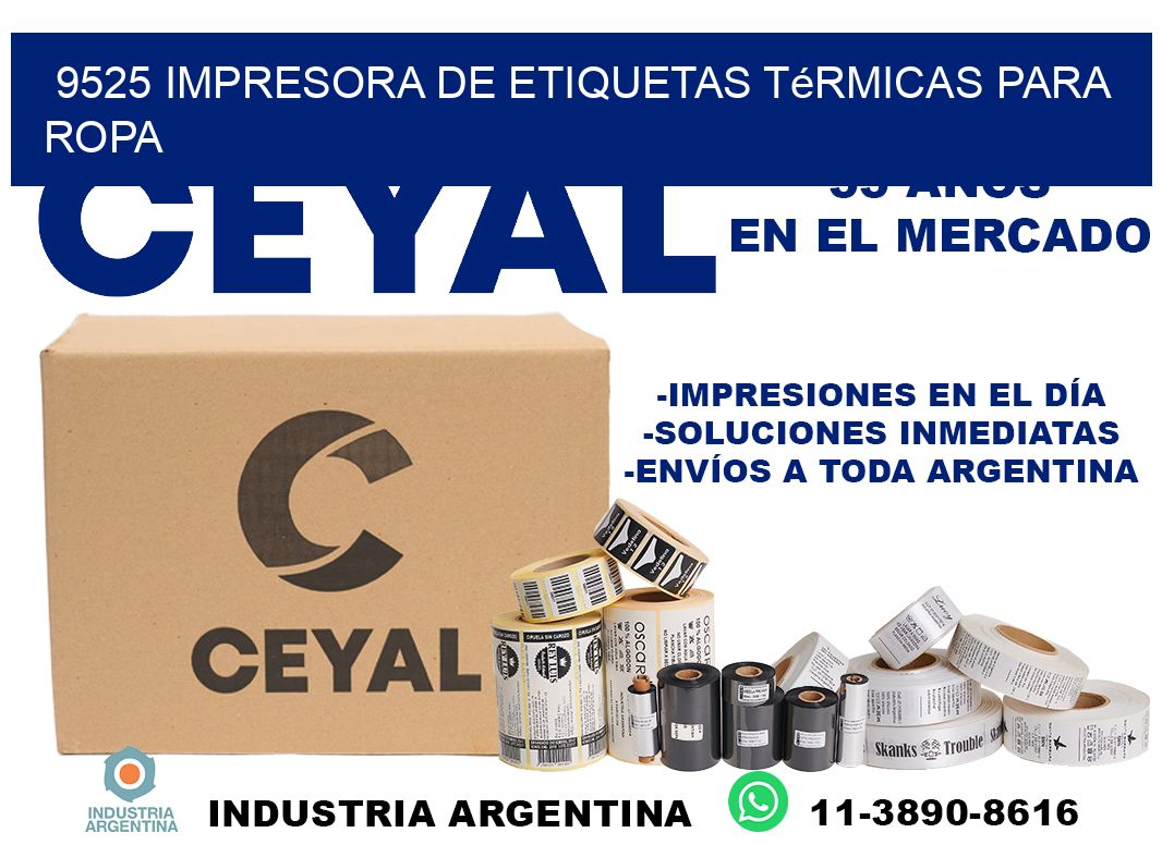 9525 impresora de etiquetas térmicas para ropa