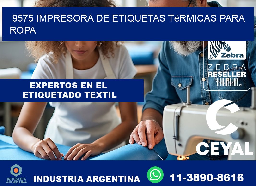 9575 impresora de etiquetas térmicas para ropa