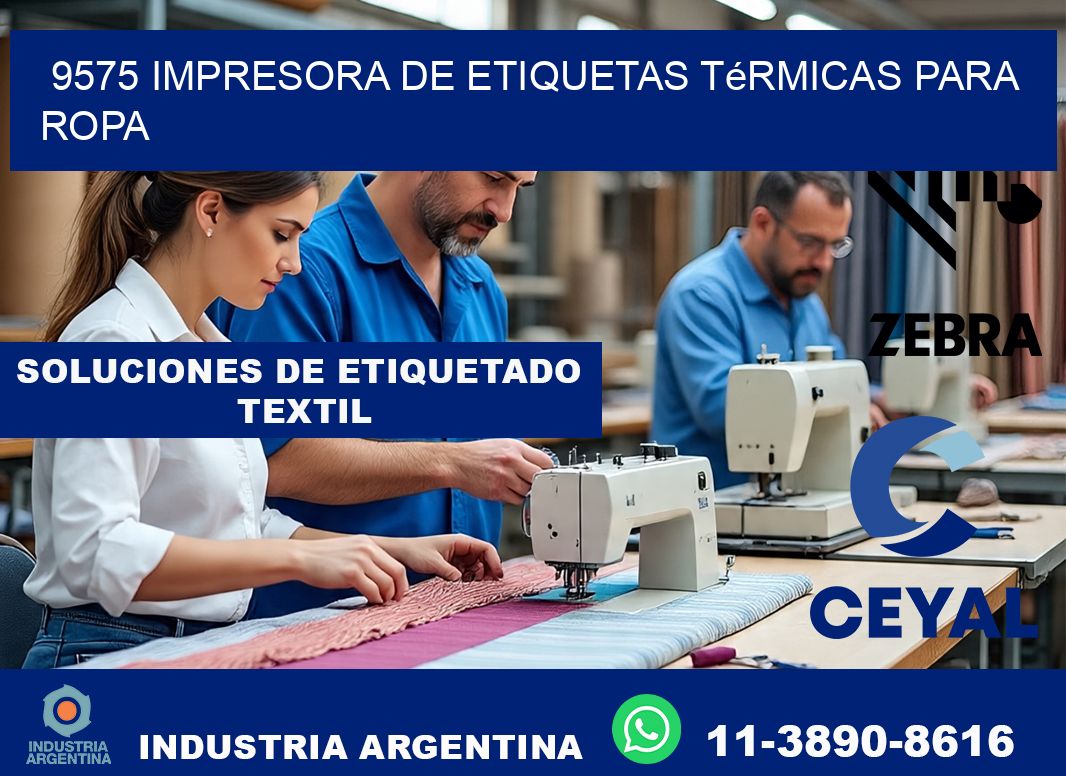 9575 impresora de etiquetas térmicas para ropa