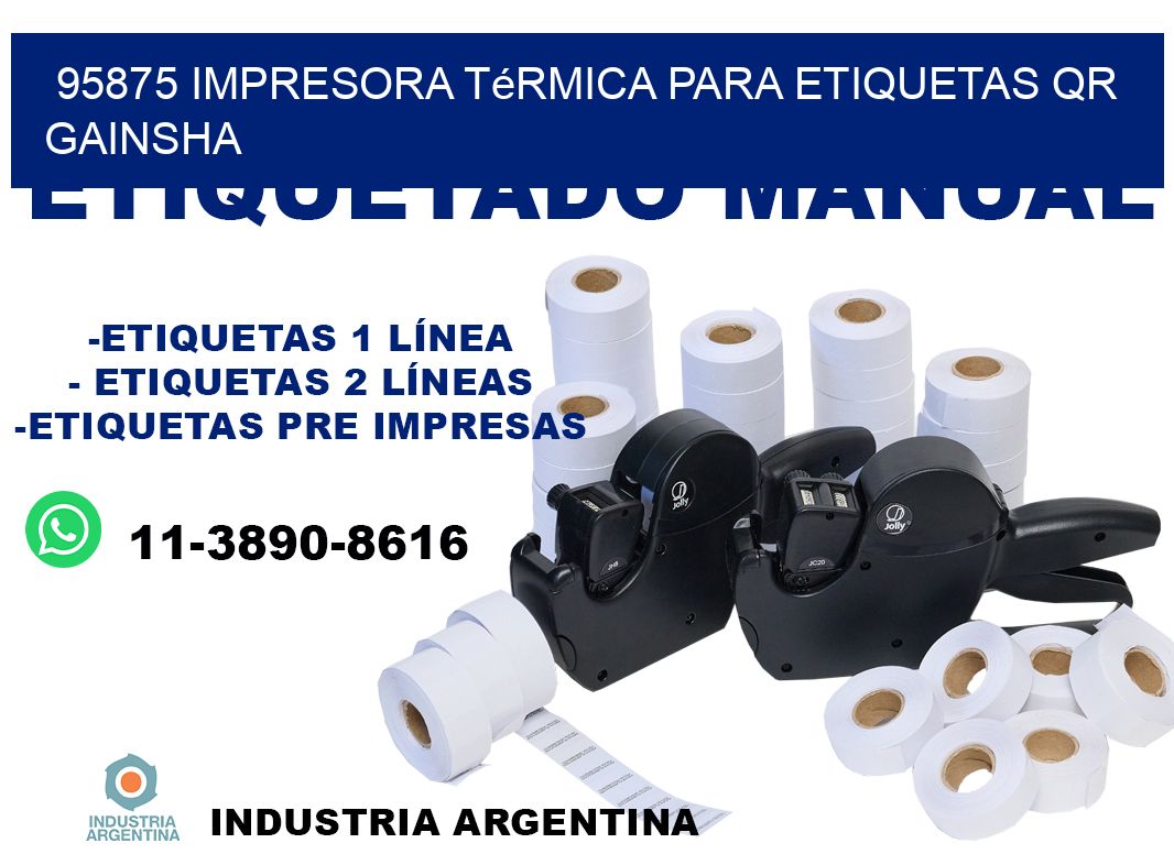 95875 impresora térmica para etiquetas QR GAINSHA