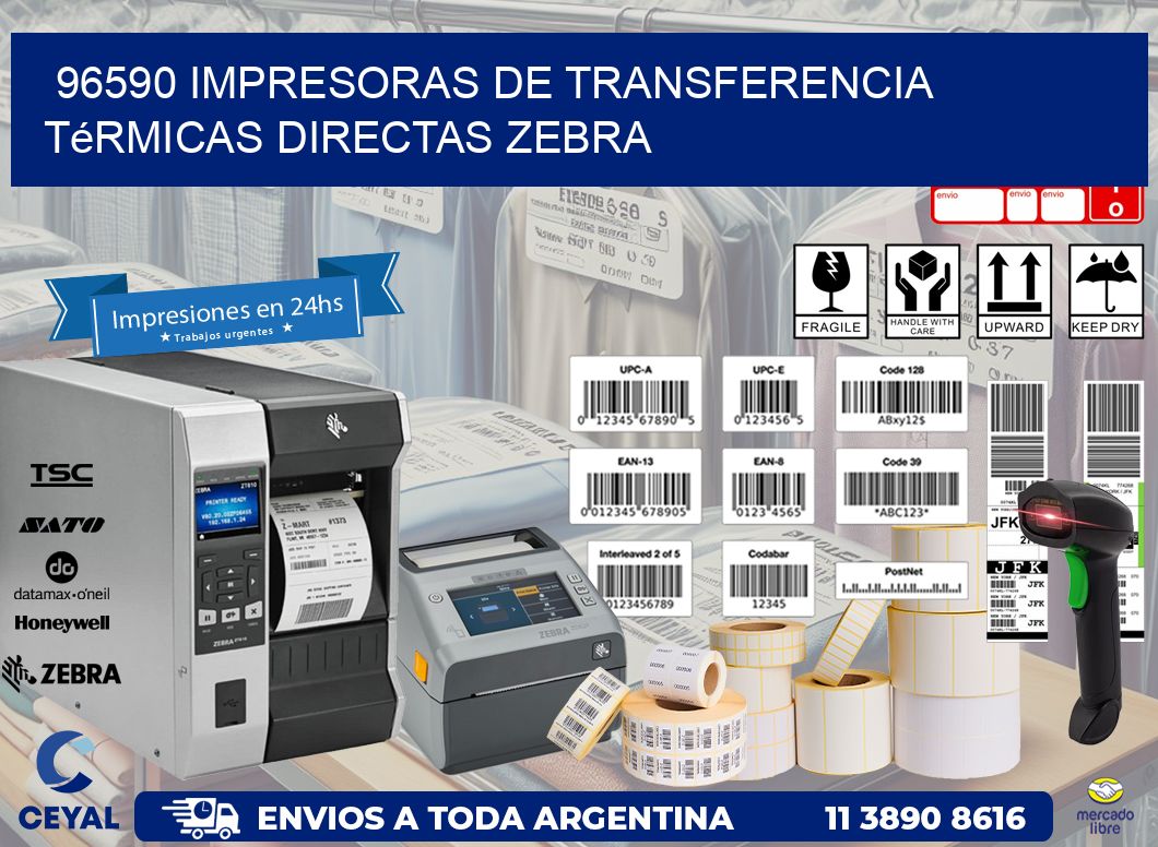 96590 impresoras de Transferencia térmicas directas zebra