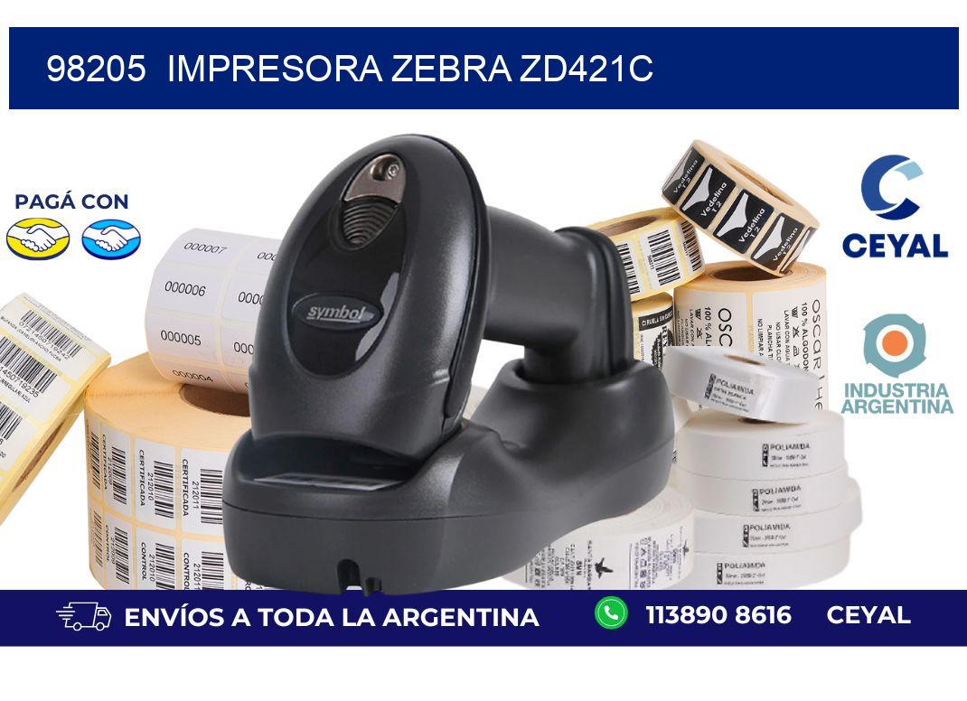 98205 Impresora Zebra zd421c
