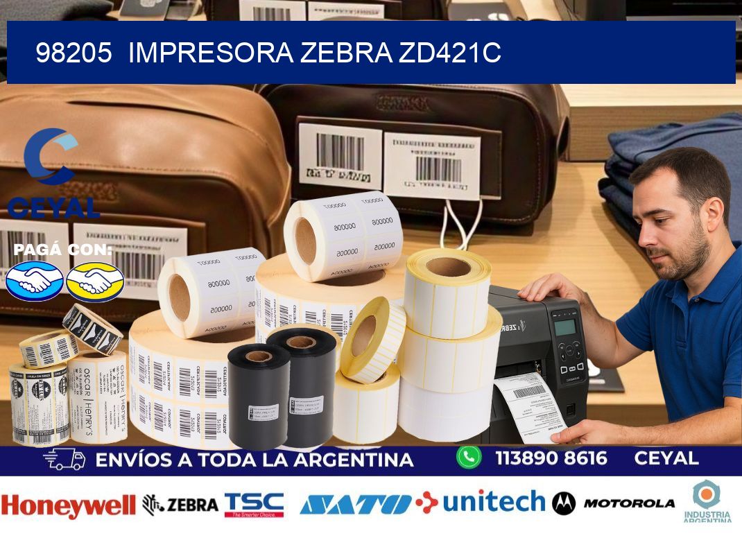 98205  Impresora Zebra zd421c