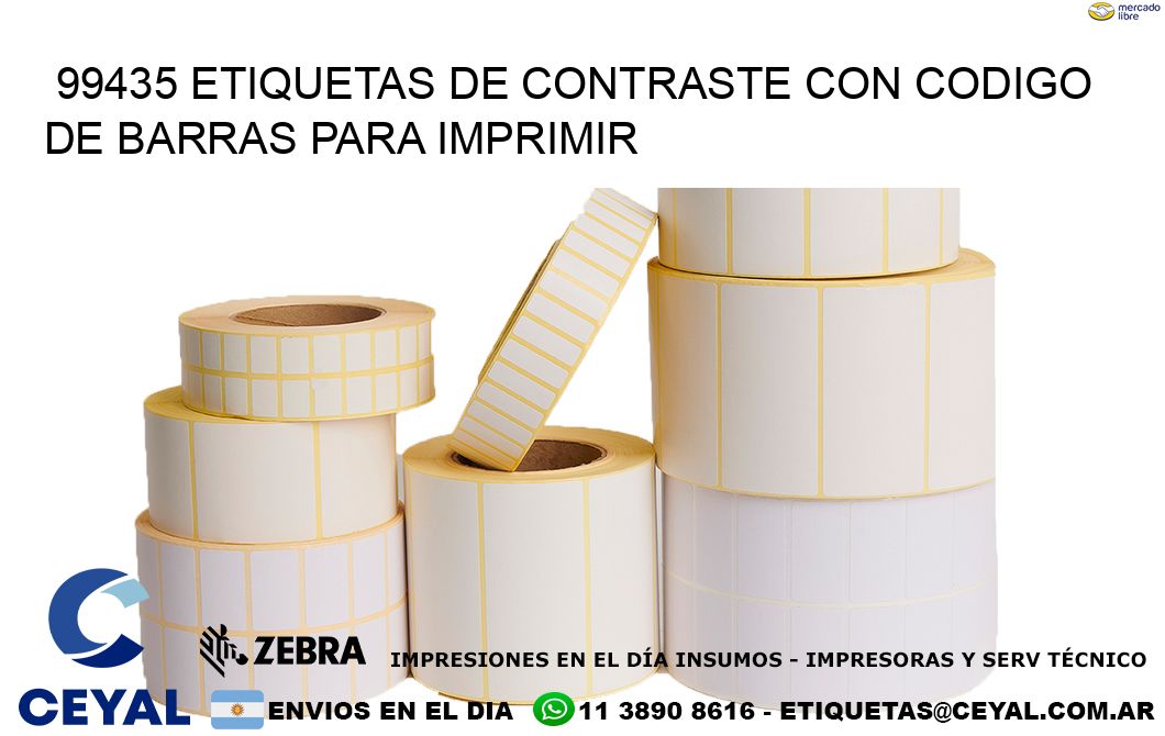 99435 etiquetas de contraste con codigo de barras para imprimir