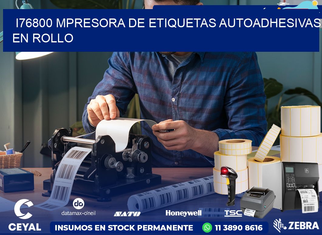 I76800 mpresora de etiquetas autoadhesivas en rollo