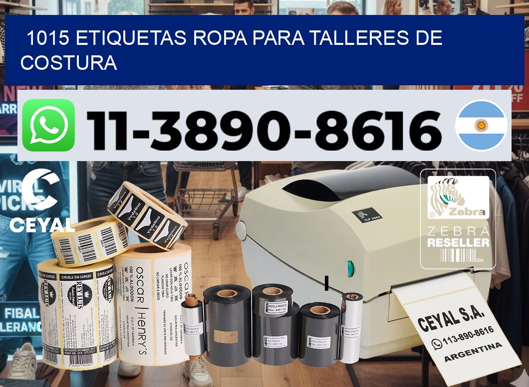 1015 Etiquetas ropa para talleres de costura
