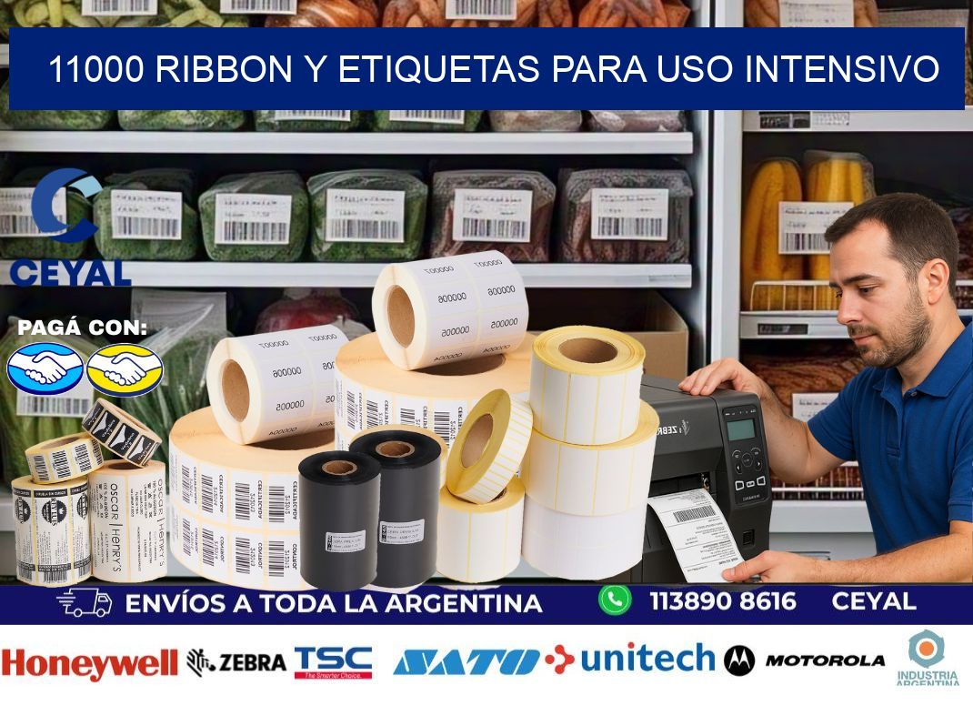 11000 ribbon y etiquetas para uso intensivo