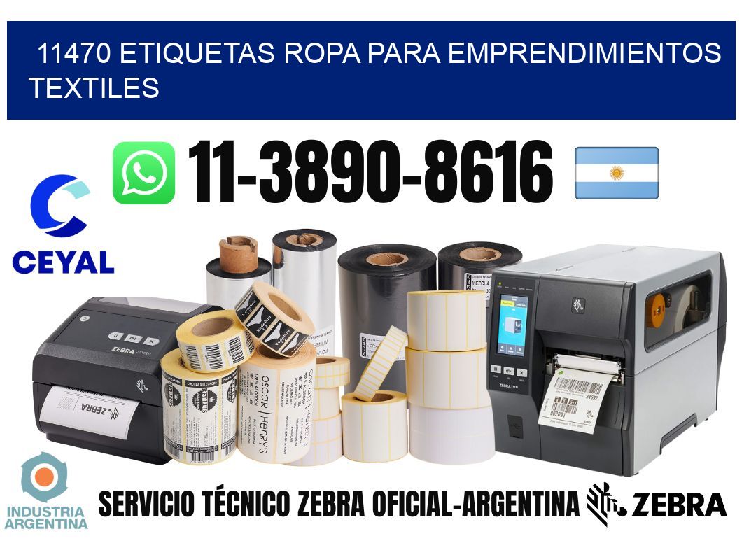 11470 Etiquetas ropa para emprendimientos textiles