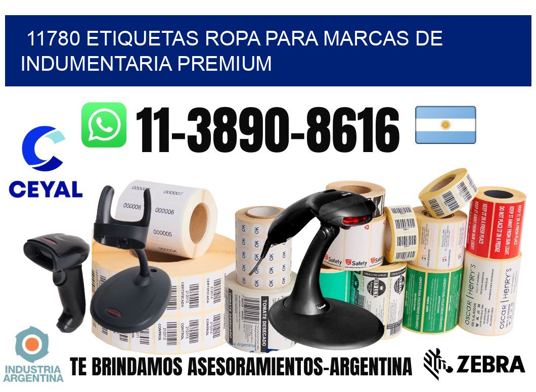 11780 Etiquetas ropa para marcas de indumentaria premium