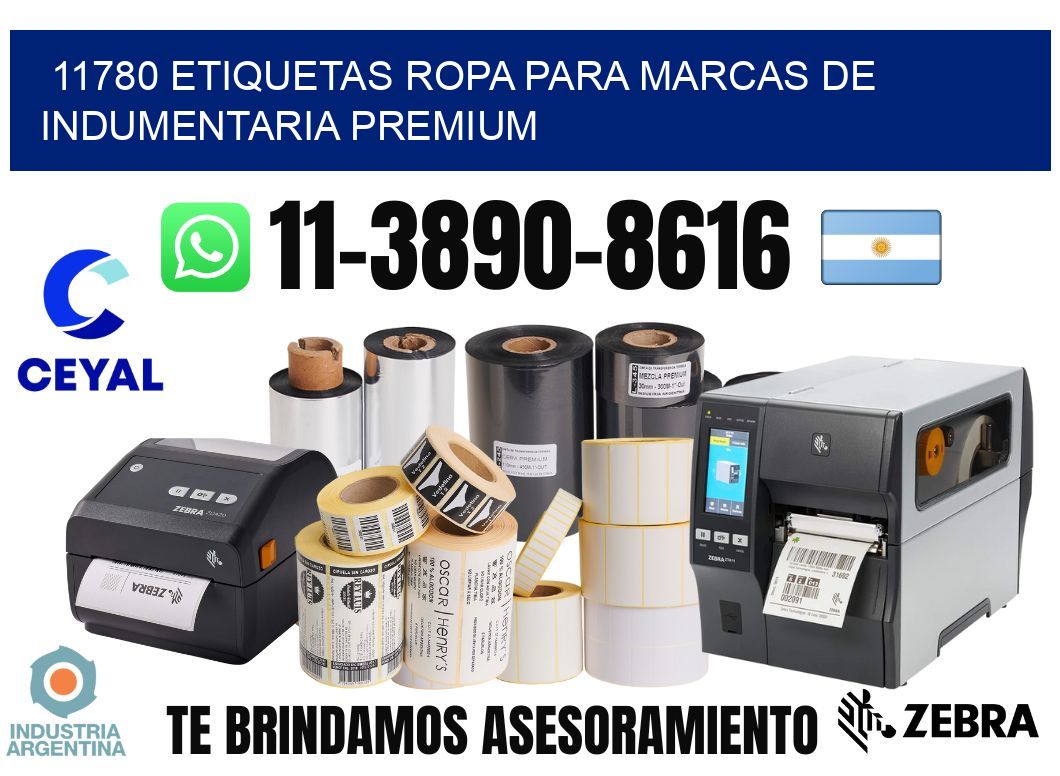 11780 Etiquetas ropa para marcas de indumentaria premium
