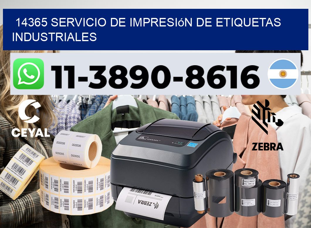 14365 Servicio de impresión de etiquetas industriales